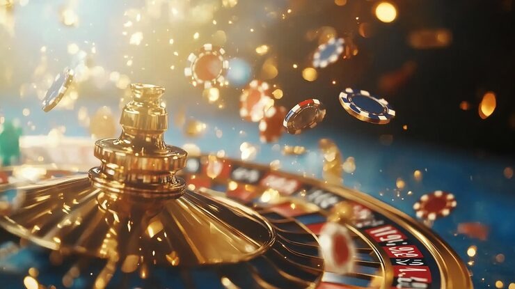 Live dealer studio with multiple camera angles and professional dealers